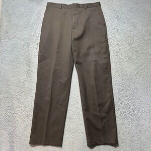 Banana Republic Men's Wool Blend Dress Pants Brown Size 33x32 Career Office